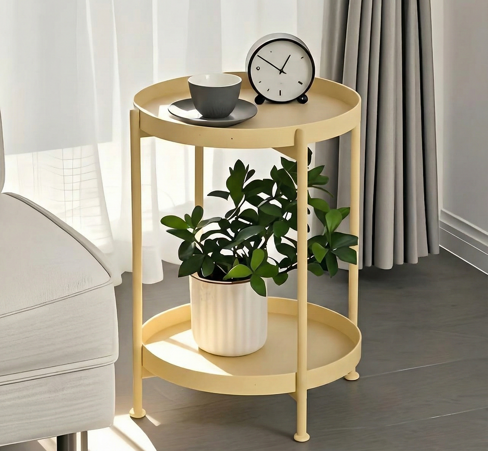 Thumbnail: ST016 - Nordic Small Round Coffee Table – Minimalist Sofa Side Table