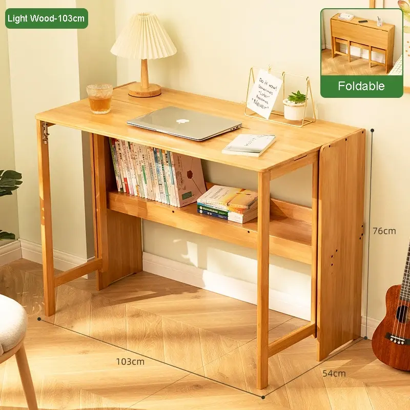 サムネイル： CD010 - Multi-Functional Foldable Bamboo Table – Space-Saving Table