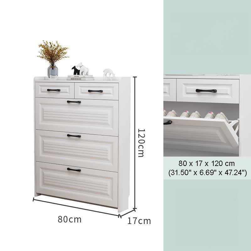 Thumbnail: SOCE009 - Simply Modern Shoe Cabinet with Drawer and Top Storage