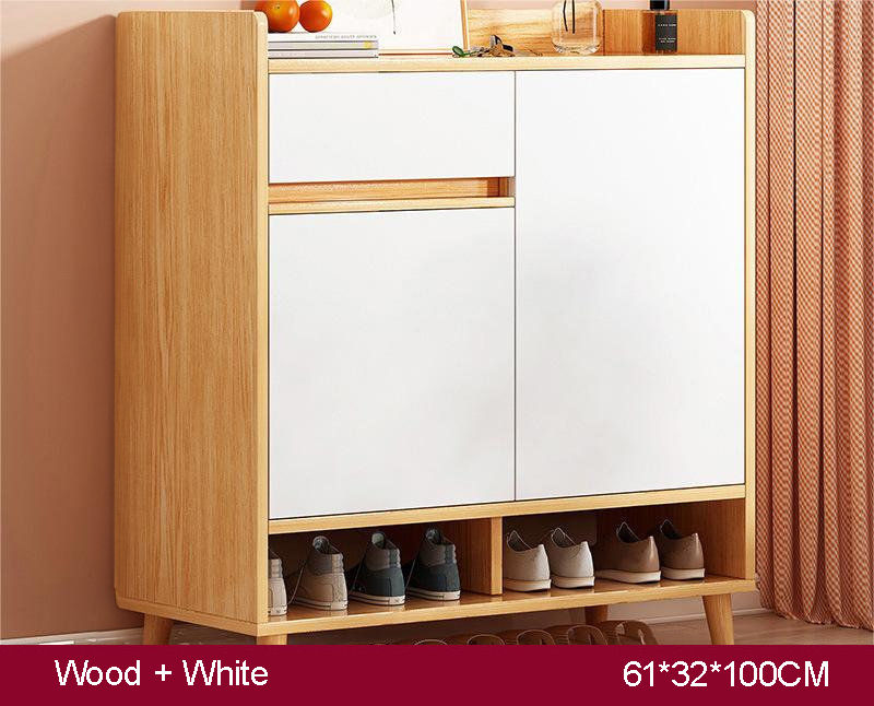 Thumbnail: SOCE058 -  Craftsman Shoe Cabinet with Storage and Top Display Shelf