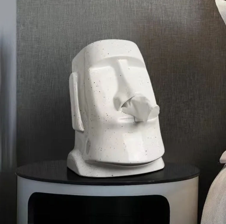 サムネイル： TPC228 - White Moai Nostril Paper Box