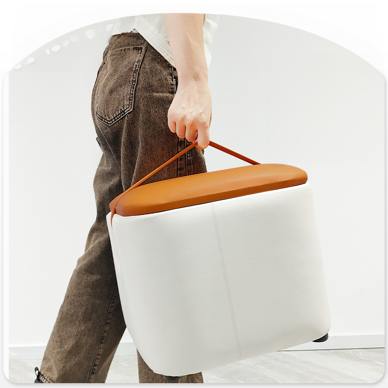 섬네일: SOB015 - Zhtao PU Leather Small Stool Sofa Bench