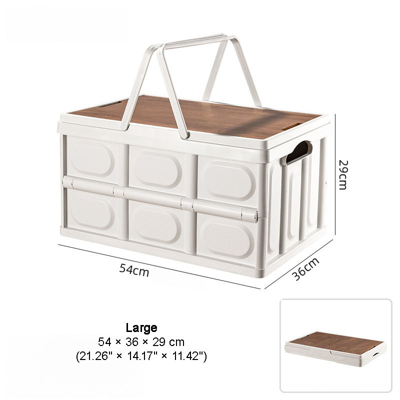 섬네일: BS046 - Outdoor Camping Storage Box with Wooden Lid