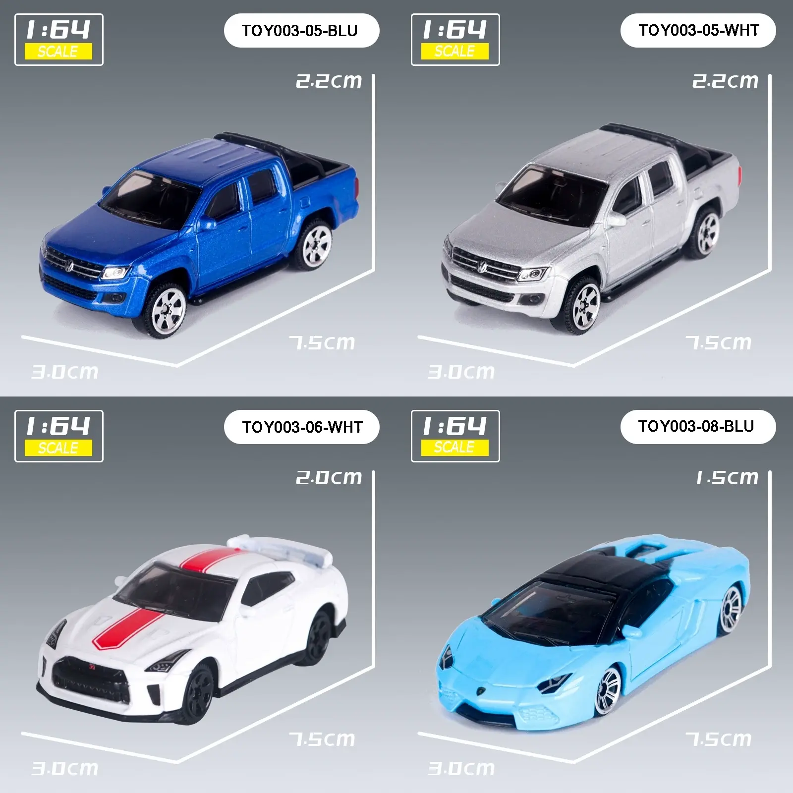 TOY003 - Diecast Car Model Collection – Realistic Miniature Vehicles