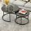 Hình thu nhỏ: EDB044 - Marble-Pattern Modern Home Coffee Table Set