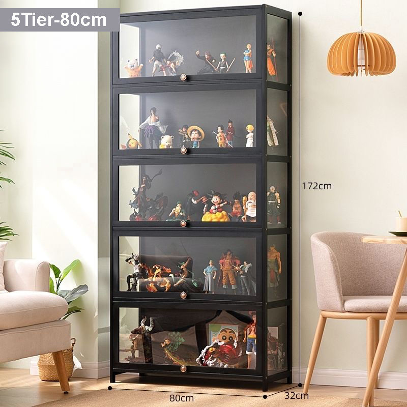 Thumbnail: BS013 Bamwood Simple Modern Home Transparent Display Case
