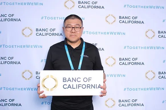 Custom Fabric Backdrop Banc Of California
