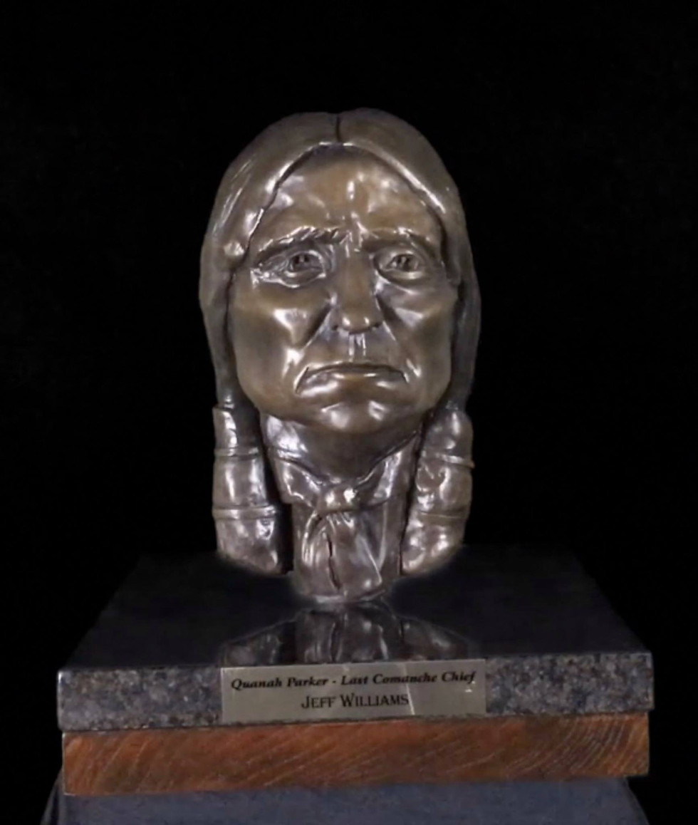 Quanah Parker — original western native american bronze sculpture by Jeff Williams | River Horse Art Gallery