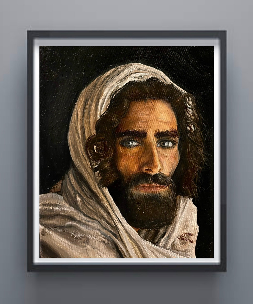 The Real Jesus — religious portrait fine art print by Joss Williams | River Horse Art Gallery