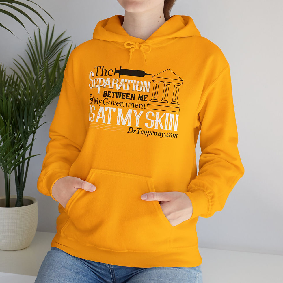 Thumbnail: "The Separation Between Me & My Government Is At My Skin" Hoodie