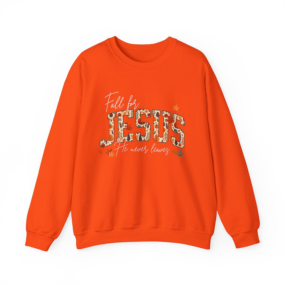 Thumbnail: Harvest Faith Crewneck: Fall for Jesus in Cozy Style