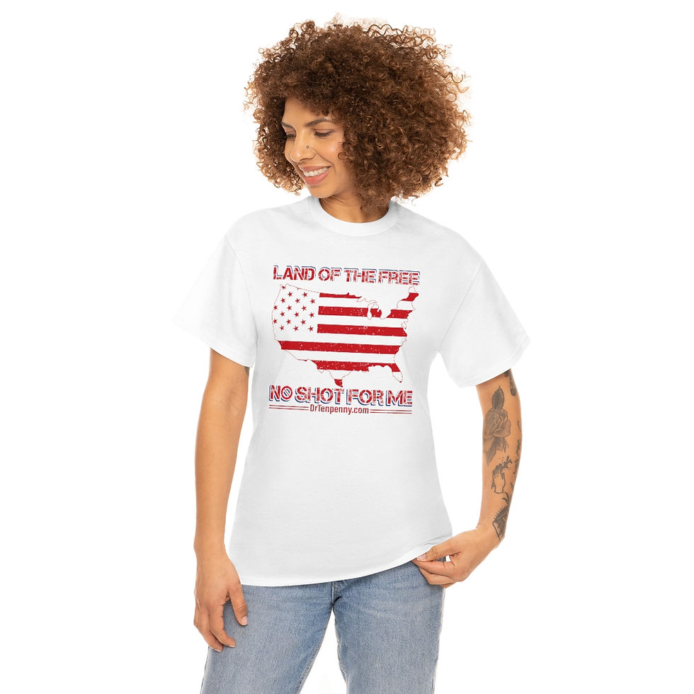 Thumbnail: Land of the Free- Men's Heavy Cotton Tee