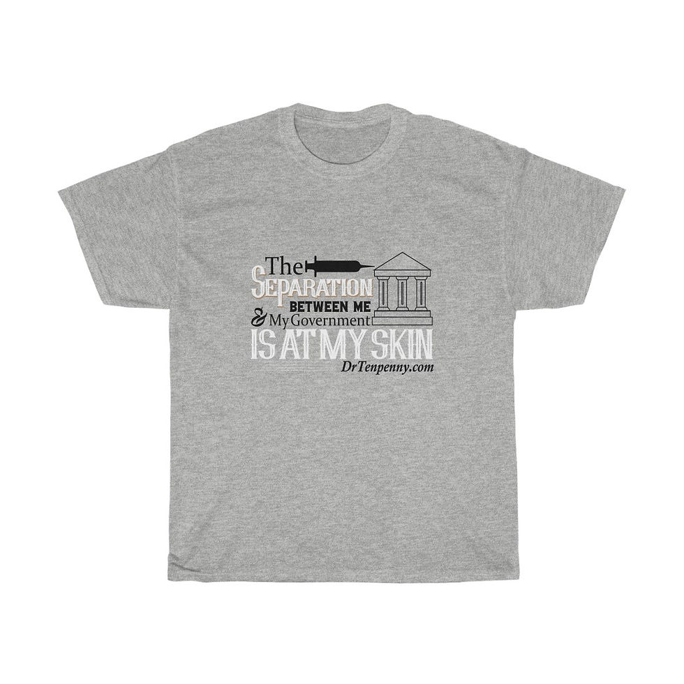 Thumbnail: Men- Unisex Heavy Cotton Tee- Separation of Government