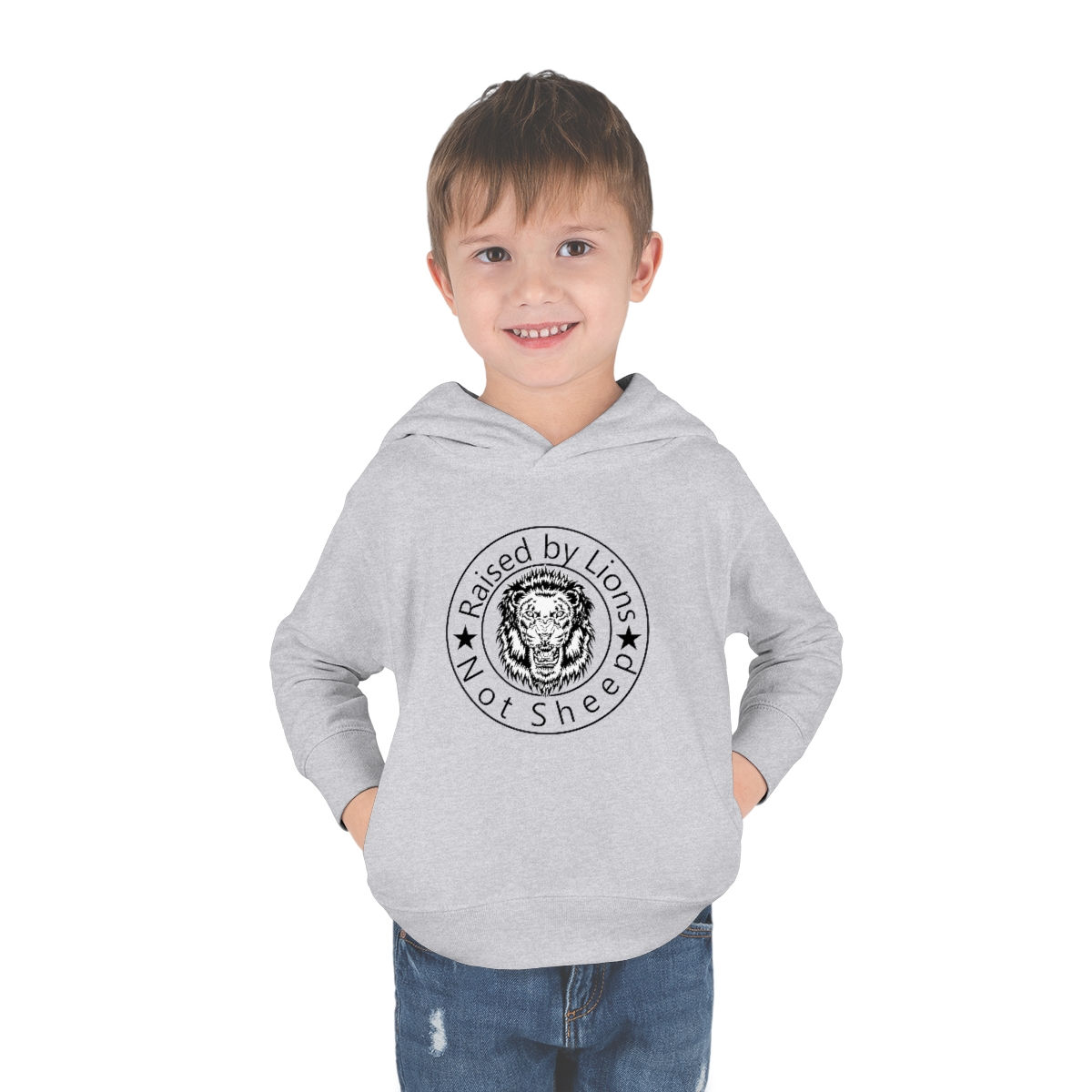 Raised by Lions Toddler Pullover Fleece Hoodie