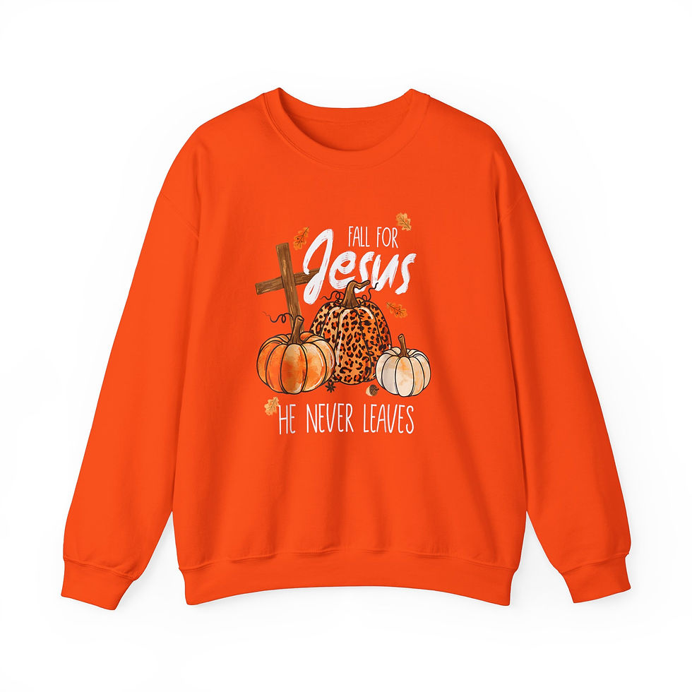 Thumbnail: Fall for Jesus EcoSmart® Sweatshirt – Warmth, Faith & Sustainability Combined