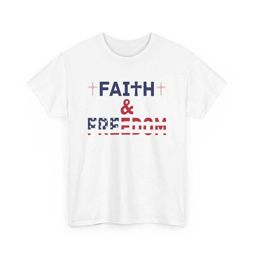 Thumbnail: Men's Faith & Freedom Heavy Cotton Tee