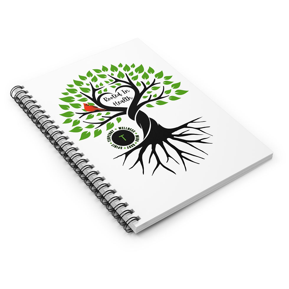 Thumbnail: Rooted in Health Spiral Notebook – Tree of Life Journal for Wellness & Planning