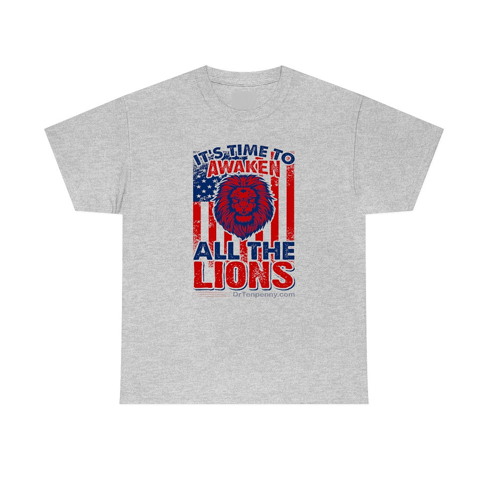 Thumbnail: Awaken the Lions- Men's Heavy Cotton Tee