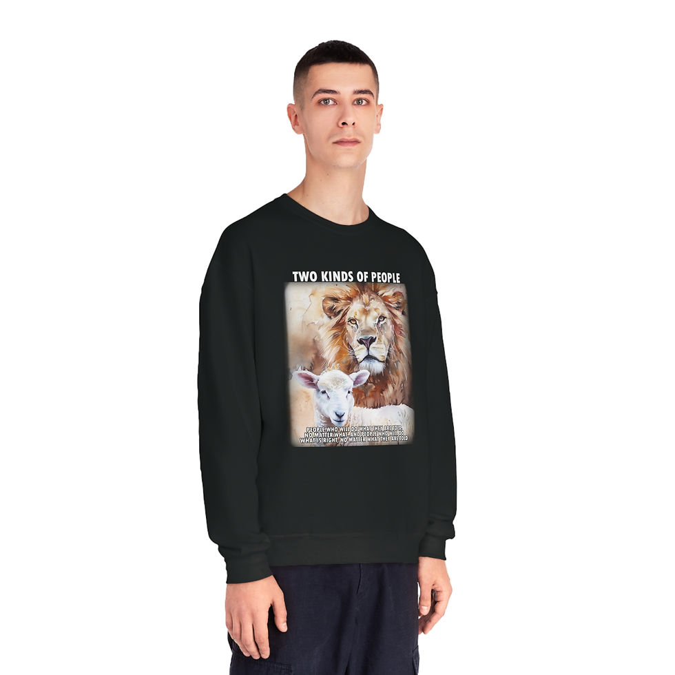Thumbnail: Powerful Message Lion Sheep Sweatshirt