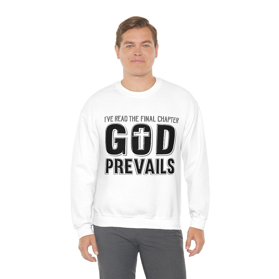 Thumbnail: God Prevails Unisex Heavy Blend™ Crewneck Sweatshirt