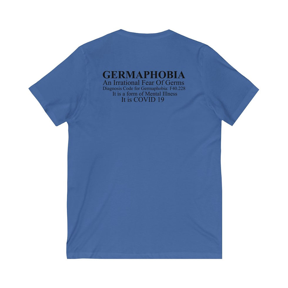 Thumbnail: Ladies Not a Germaphobe Short Sleeve V-Neck Tee
