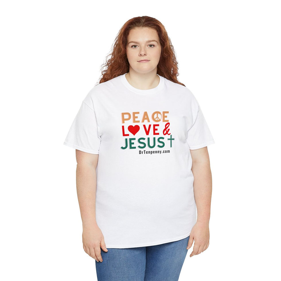 Thumbnail: Peace, Love & Jesus T-shirt