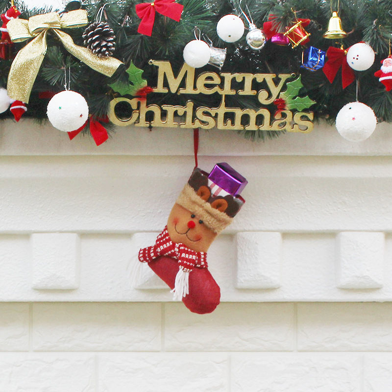 Thumbnail: Christmas Stocking Gift Bag and Tree Decorations