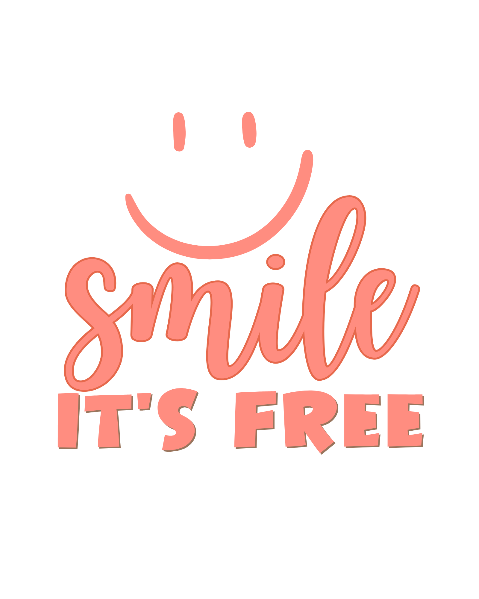 Smile its free - Red