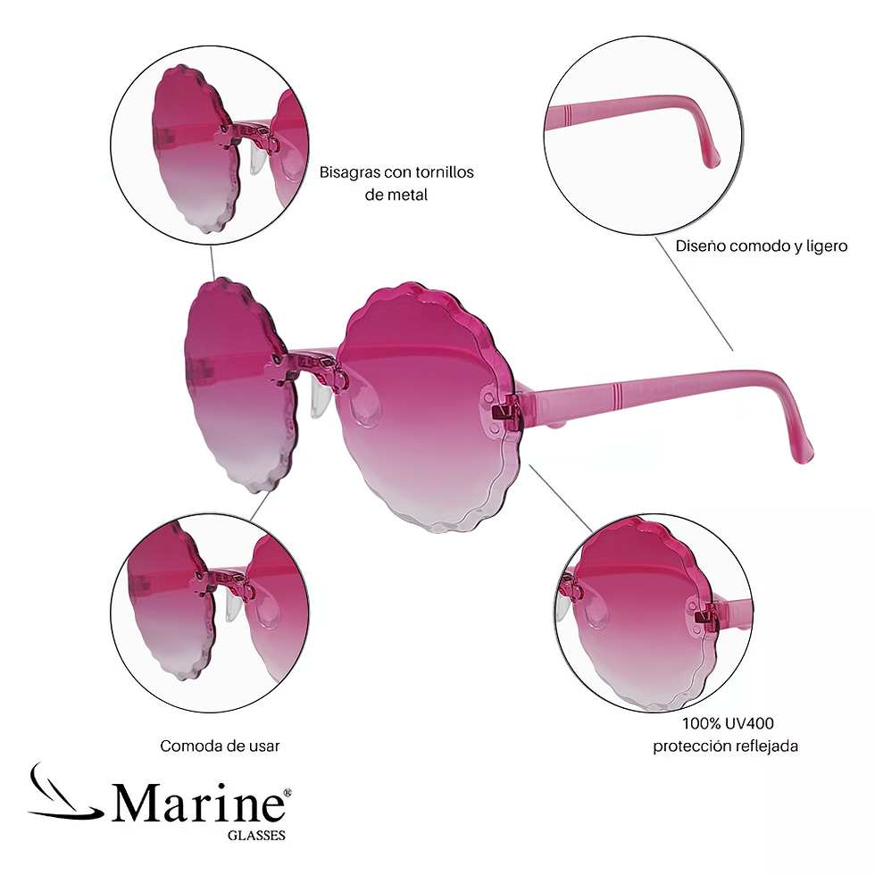 Miniatura: Lentes de flor rosas