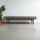 Thumbnail: Custom Size Beech Wood Bench with Cushion: Scandinavian Entryway Bench