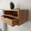 Thumbnail: Custom Size Floating Nightstand with Drawer: Solid Beech Wood Console Table