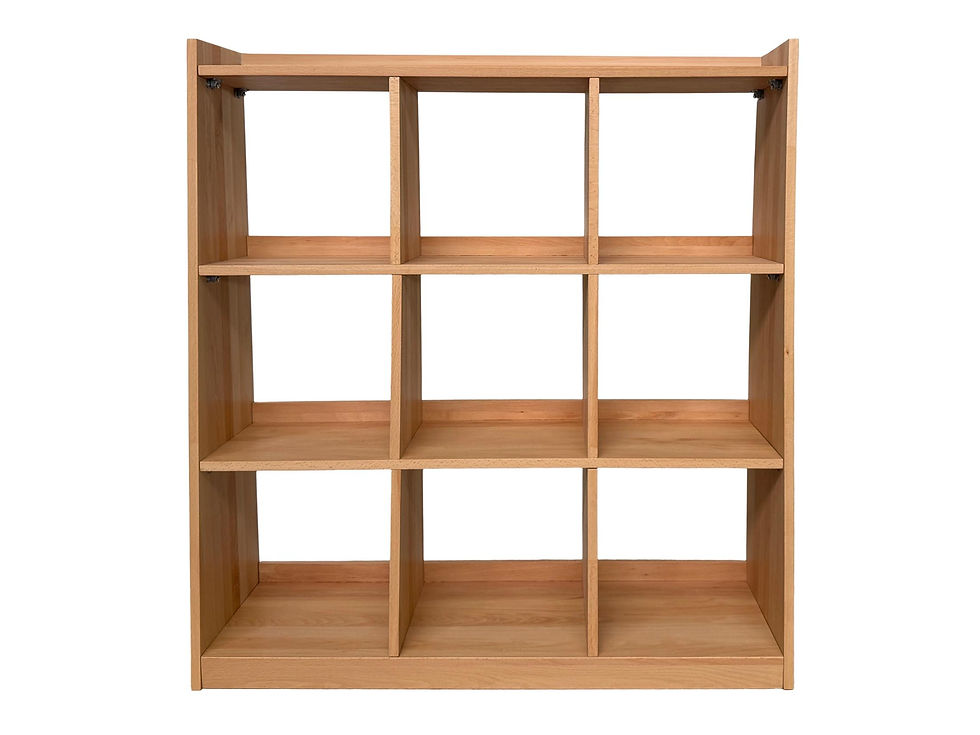 Thumbnail: Solid Beech Wood Shelving Unit: Vinyl Record Storage, Decorative Bookshelf