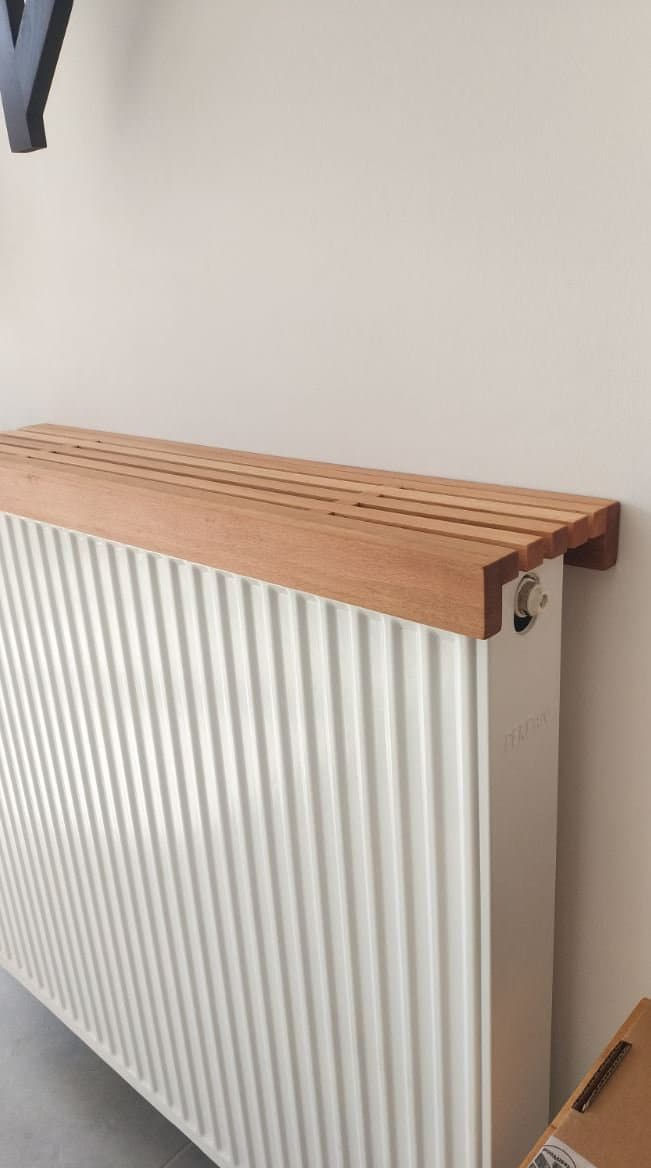 Thumbnail: Wooden Radiator Top Shelf: Cat Sleeping Surface, Decorative Heater Cover