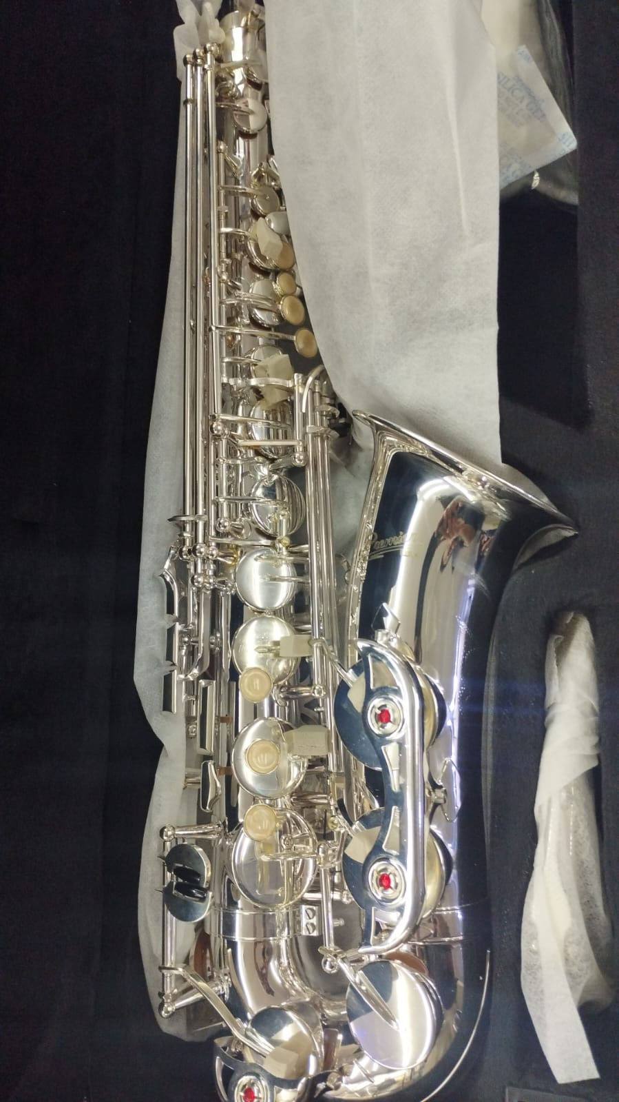 Miniatura: SAXOFÓN ALTO PREMIER SERIE 480 - PLATEADO ENTERO
