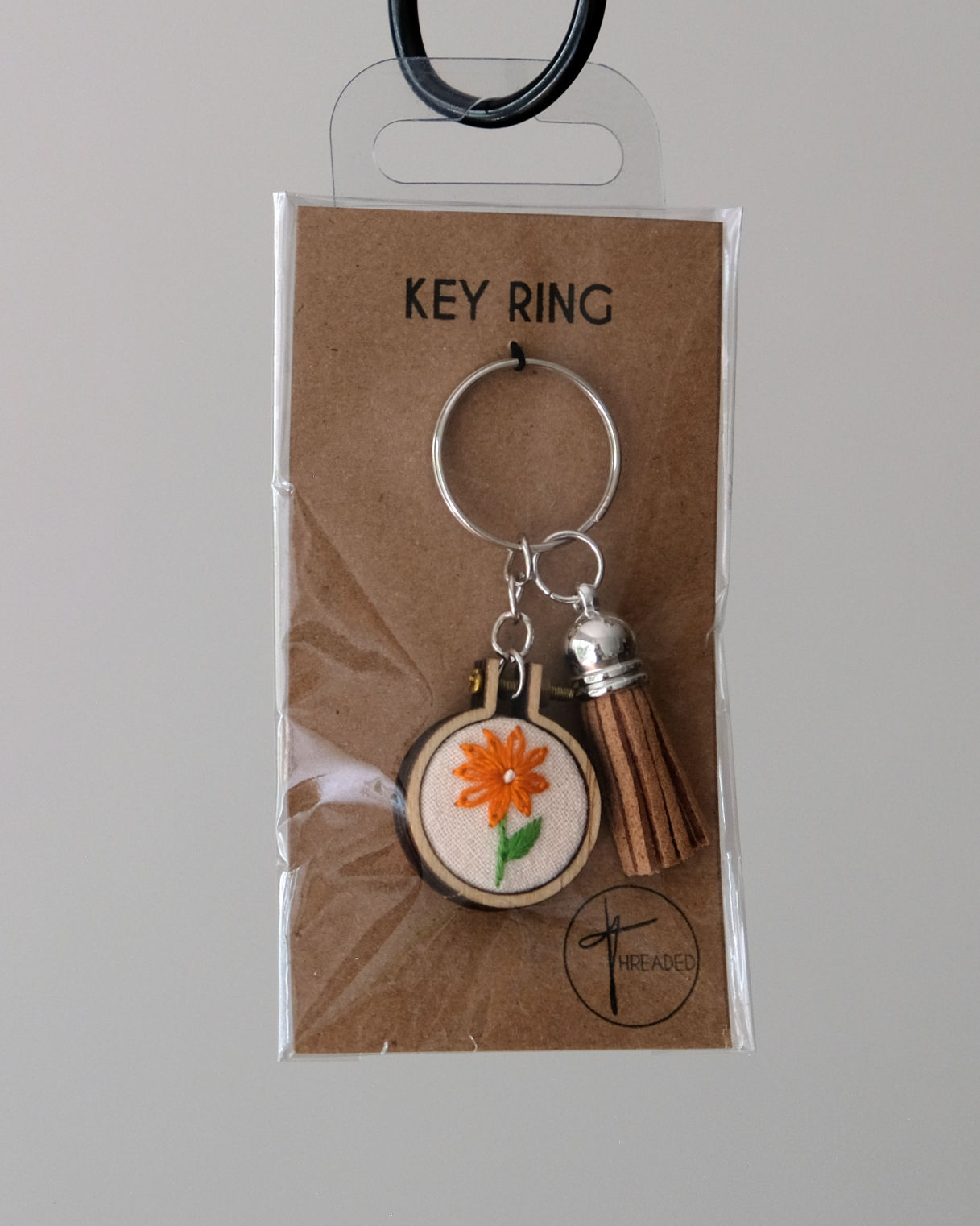 Mini Embroidered Keychain