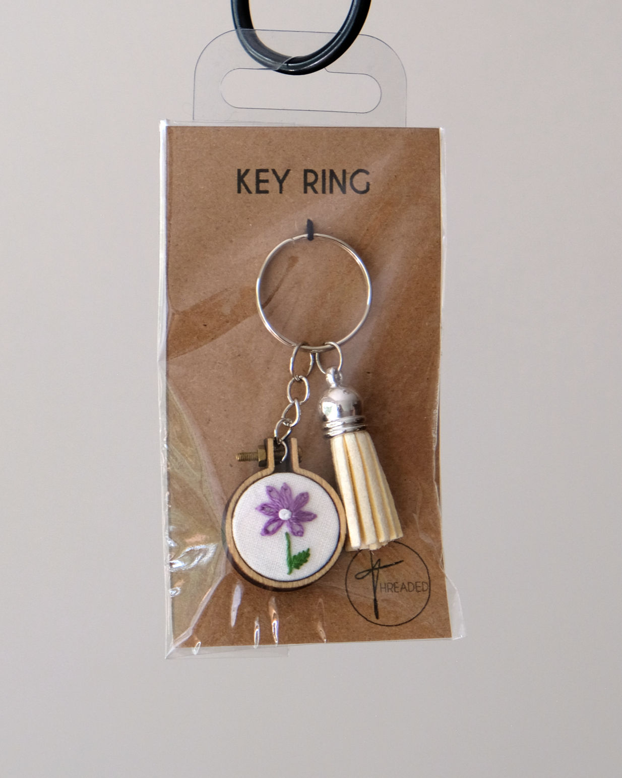 Mini Embroidered Keychain