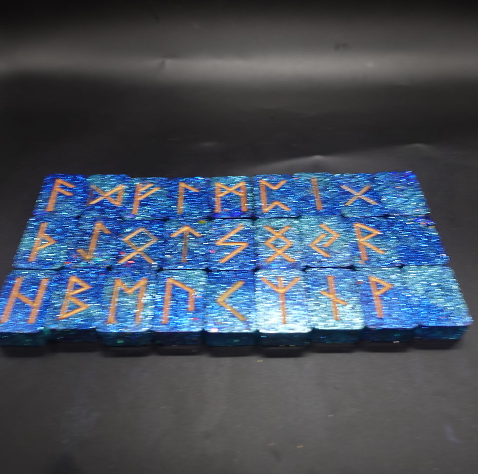 Thumbnail: 27 piece Elder Futhark Runes Set With Instructions