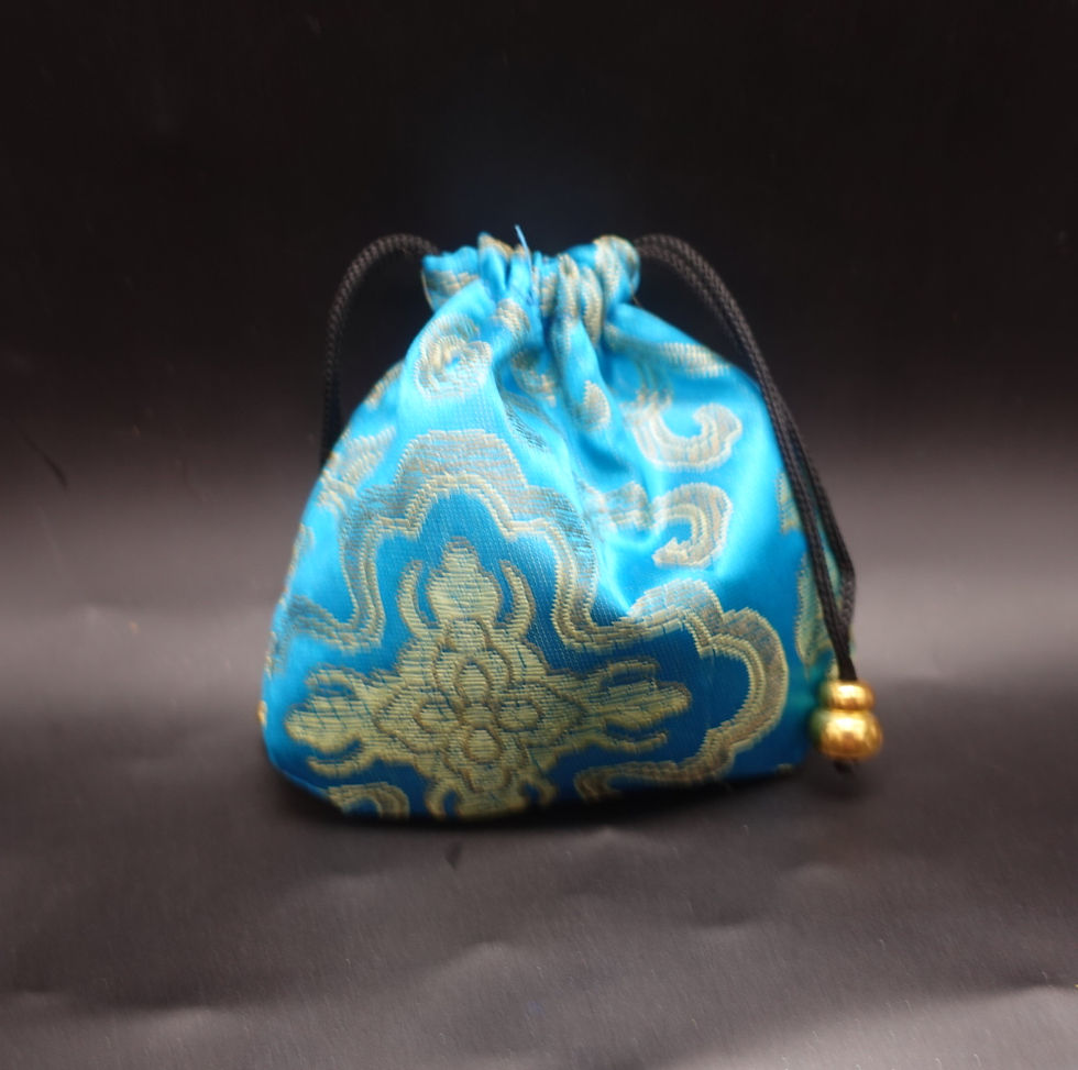 Thumbnail: Turquoise witches runes bag