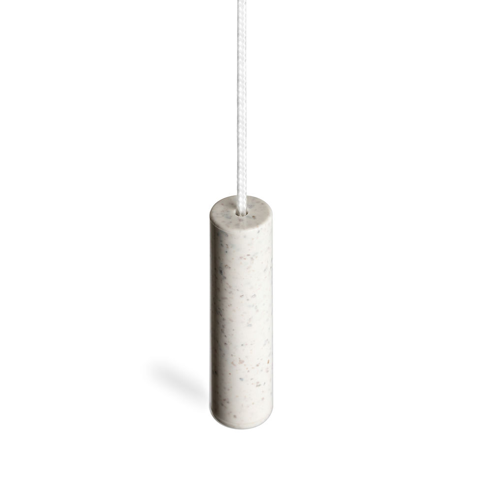 Thumbnail: Light Pull Cord, Choice of Handle Designs in a White Marble Finish.