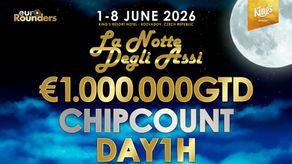 🇷🇴 Florin Daniel Bobu is 🌙 La Notte Degli Assi Day1 H massive chip leader!