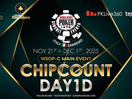 🇮🇹 Alessandro Confalone tops WSOPc Main Event Day1 D!