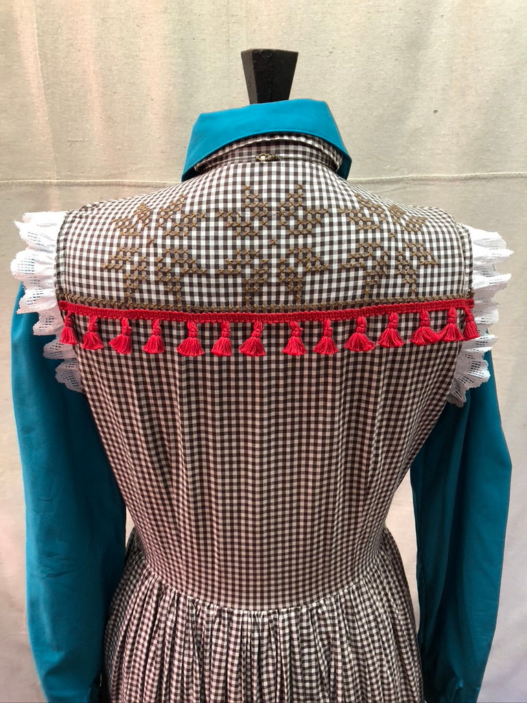 Thumbnail: Brown & White Gingham Dress