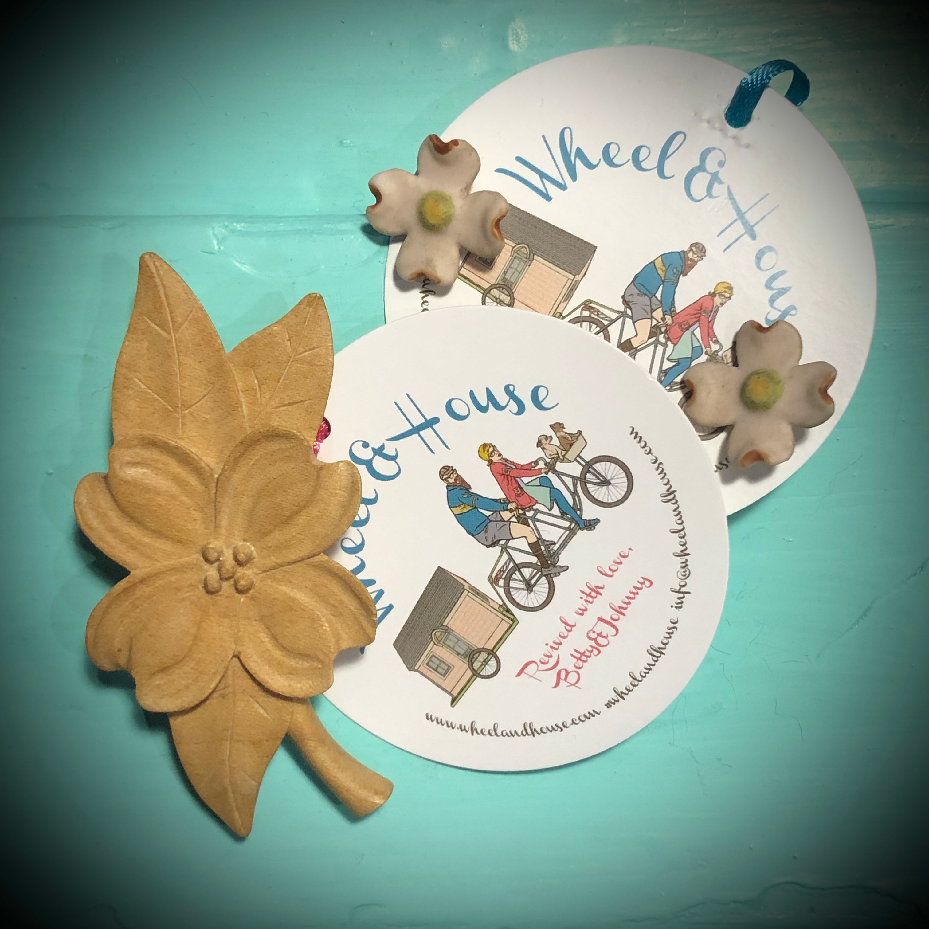 Porcelain Dogwood Earrings