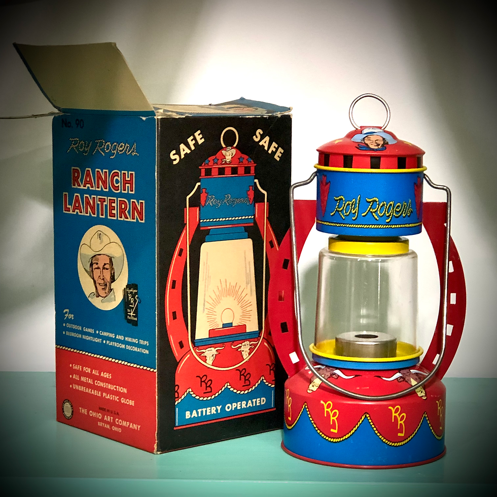 Thumbnail: Roy Rogers Tin Litho Toy Ranch Lantern