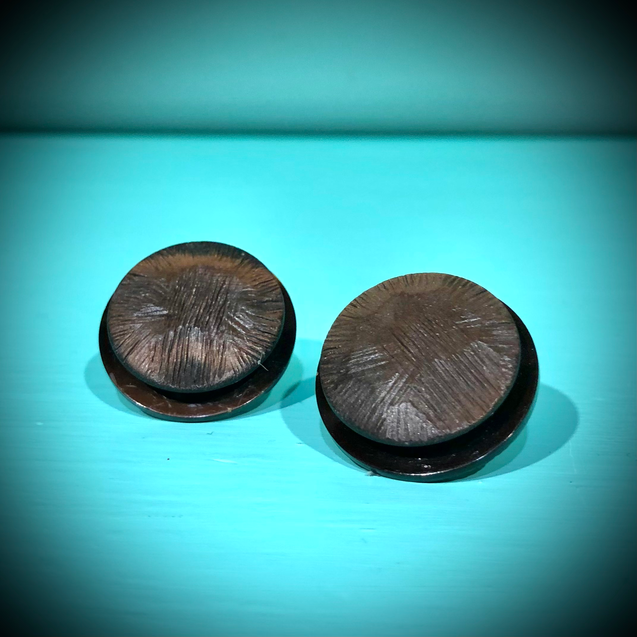 Vintage Button Earrings