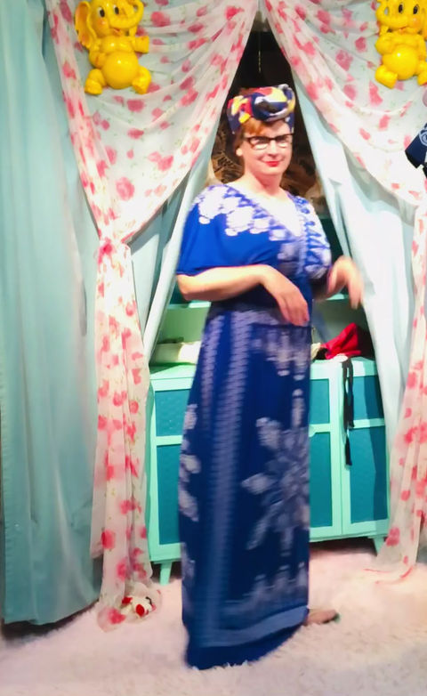 Thumbnail: Blue & White Mandala Kaftan