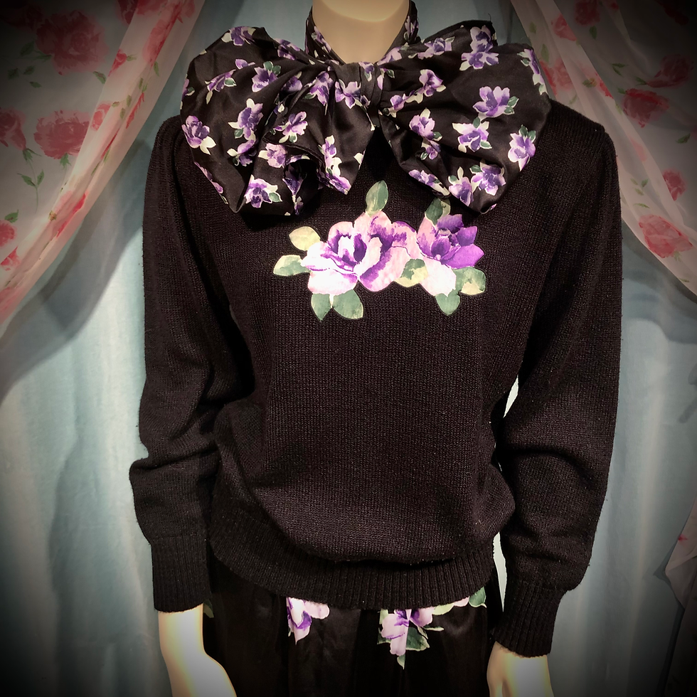Thumbnail: Purple Roses 3 Piece Set
