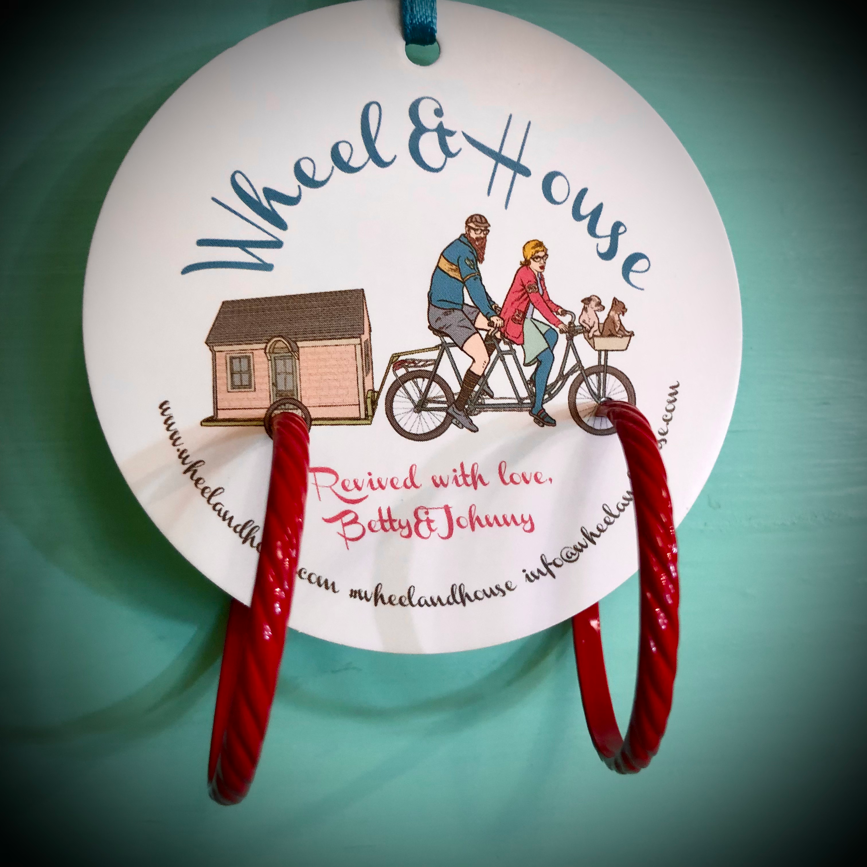 Red Rope Open Hoop Earrings