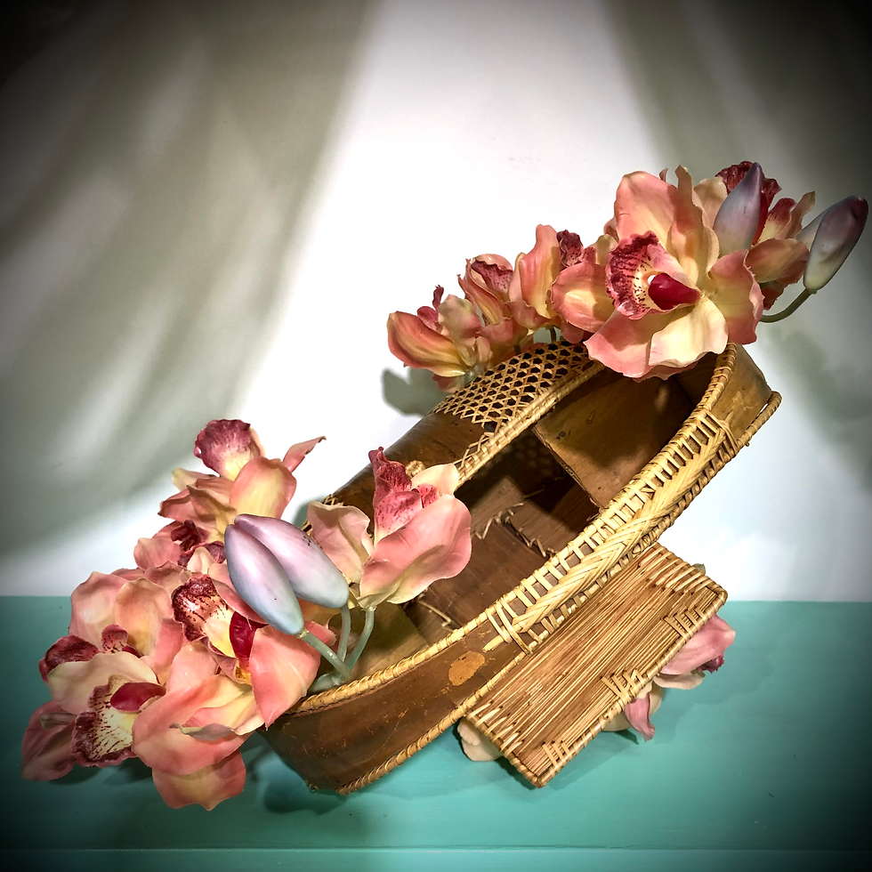 Thumbnail: Kewki Purse In Pink Orchids
