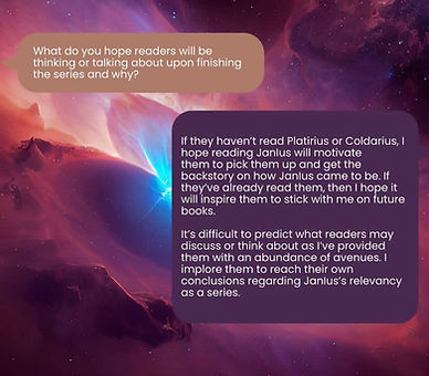 May be a blue light among a purple background 